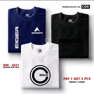 Kaos pria distro buy 1 get 3
